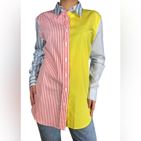 Lauren Ralph Lauren Tops - Lauren Ralph Lauren- Women’s Striped Button Front Blouse-Size XXS